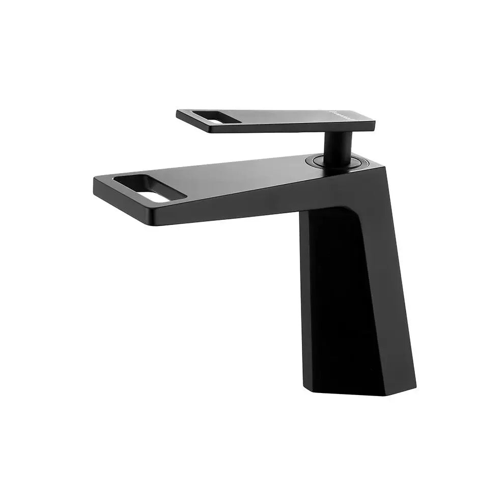 Sleek Dual-Temperature Bathroom Basin Faucet with Hot & Cold Water Mixer