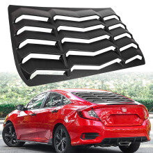 GT Lambo Style Rear Window Louver Sun Shade Cover for 2016-2020 Honda Civic Sedan 4-Door