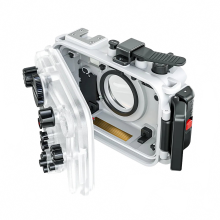 195ft Waterproof Camera Housing with 67mm Lens Adapter for Underwater Diving