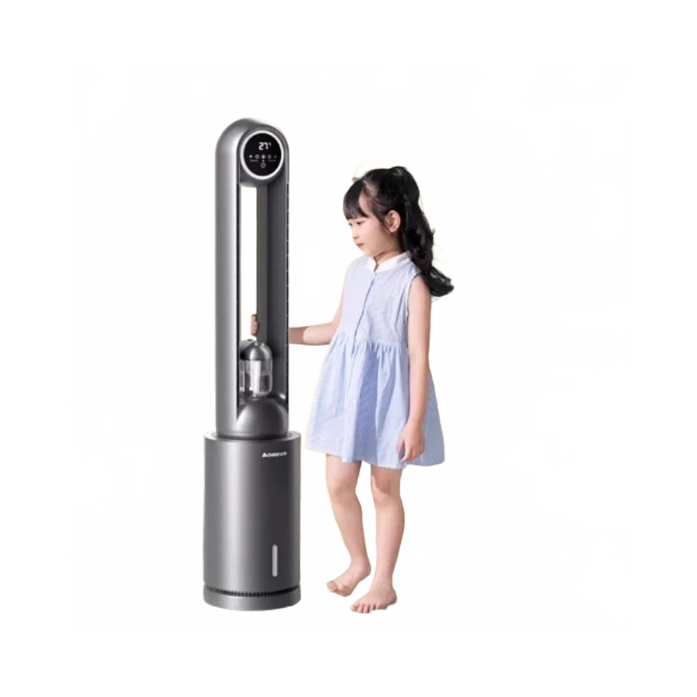 Compact Bladeless Air Conditioning Fan - Portable Water-Cooled Air Conditioner For Bedroom 313043916963