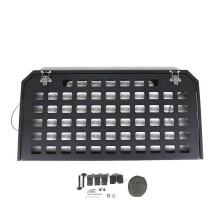 Foldable Tailgate Table & Storage Rack for Toyota Land Cruiser Prado FJ150 (2010-2023) - Rear Tail Door Luggage Shelf