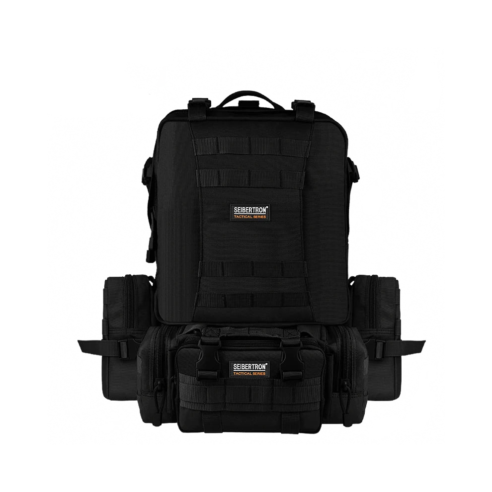 Seibertron 50L Molle Waterproof Tactical Military Backpack - High Capacity Camping & Hunting Rucksack 313105629602