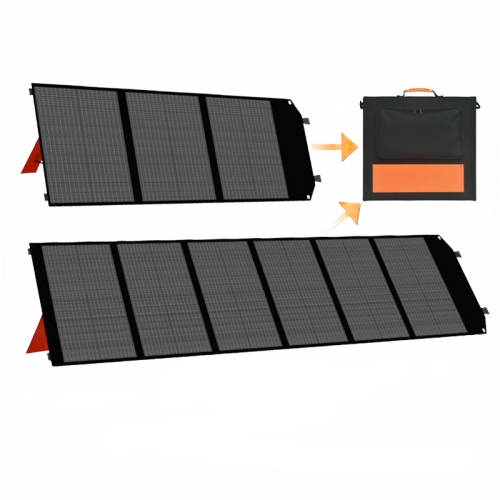 High-Efficiency 100W/200W Flexible Solar Panel Kit with USB Type-C & 220V Output for Power Stations