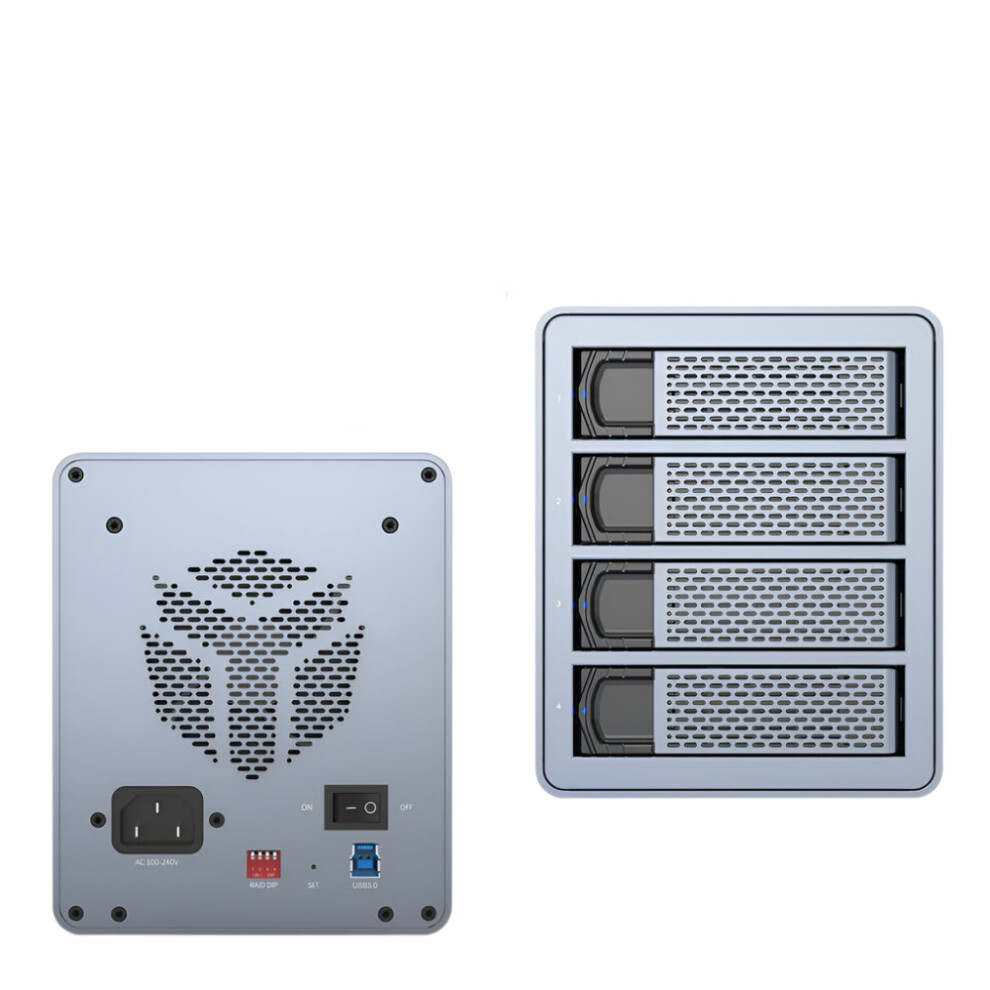 Yottamaster Type-C 10Gbps 4-Slot Hdd/Ssd Enclosure - Usb 3.1 To Sata 3.0, Supports Up To 4X18tb Drives 313057783797