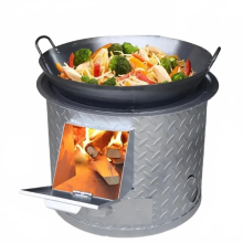 Compact Smokeless Wood Stove for Cozy Indoor & Outdoor Heating