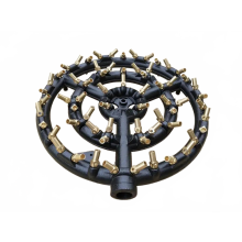Premium JD 66 Cast Iron Gas Jet Burner Nozzles with Brass Orifice for LPG & LNG Kitchen Cooking