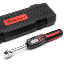 Precision Digital Torque Wrench Set with Buzzer & LED Flash - 3/8 Inch Drive, 2.2-44.2 ft-lb, 3-60 Nm Range