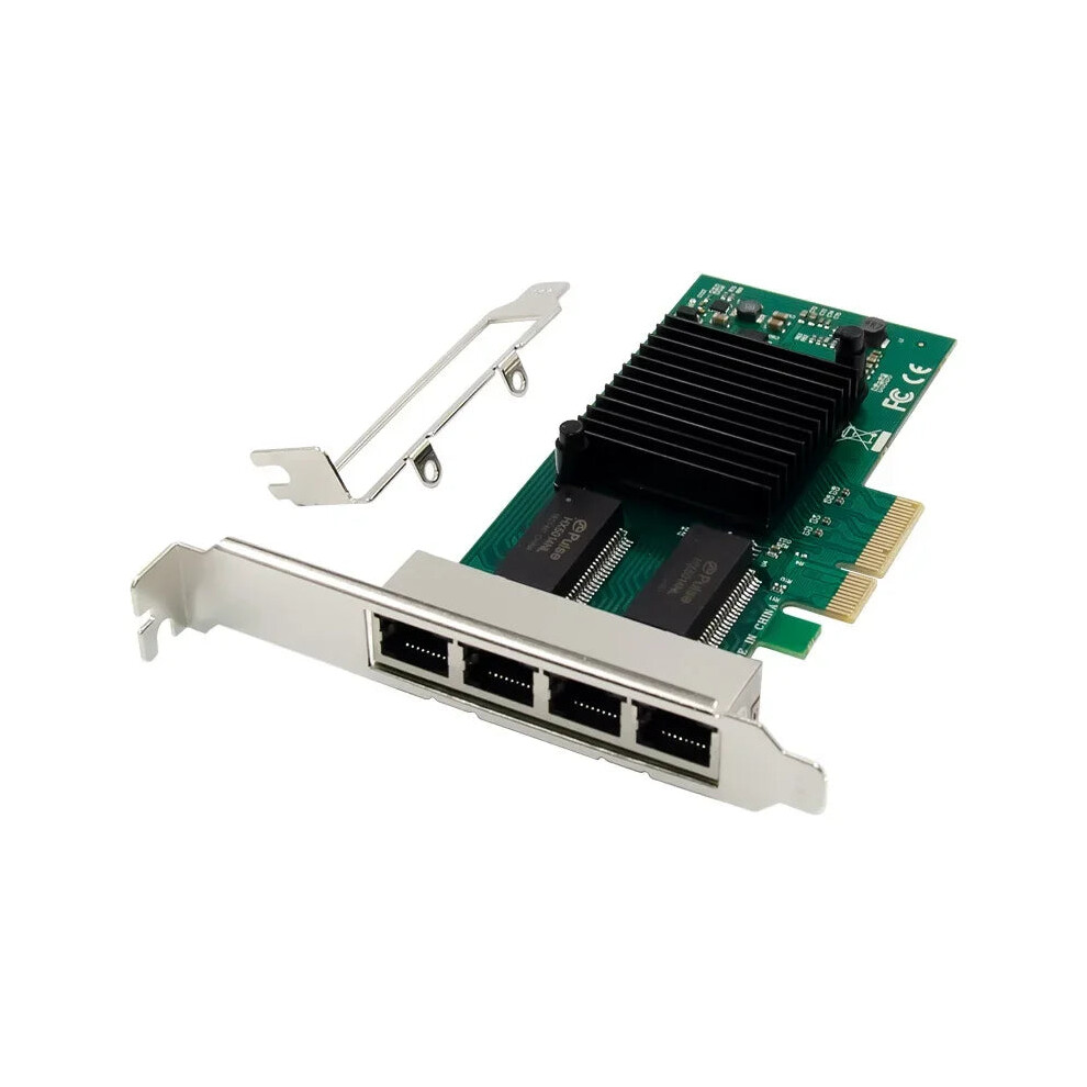 Intel I350am4 Quad-Port Gigabit Pcie X4 Network Adapter Card - 1000Mbps Rj45 Server Nic For Desktop Networking 7445023546556