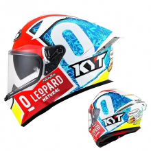 BMW Track Racing integraal motorhelm - ECE DOT gecertificeerd KYT R2R met ABS met hoge dichtheid en lensvergrendelingscapaciteit