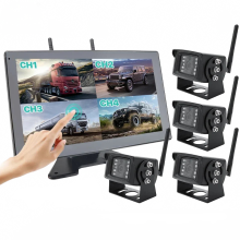 GreenYi 10-Inch AHD Wireless DVR Backup Camera with WiFi Monitor for Trucks, Trailers, Buses, RVs, and Pickups