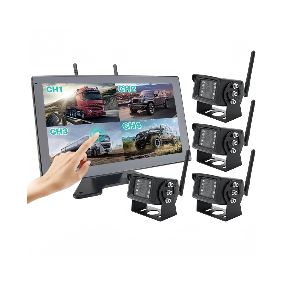 Greenyi 10-Inch Ahd Wireless Dvr Backup Camera With Wifi Monitor For Trucks, Trailers, Buses, Rvs, And Pickups 705353047657