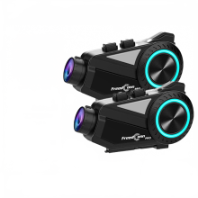FreedConn R3 Pro motorhelmheadset met groepsintercom, wifi-app, 1440p dashcam en automatische DVR