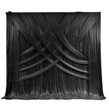 Vibrant 3m x 6m Stage Backdrop Curtains for Coachella Festival, Party & Wedding Decor