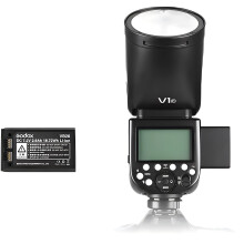 Godox V1 TTL HSS Speedlite Flash with XPro Trigger for Canon, Nikon, Sony - Lithium Battery Powered