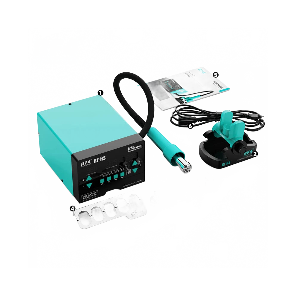 1200W Rf4 Rf H3 Fast Desoldering Hot Air Gun With Digital Display - Intelligent Bga Rework Station For Pcb Chip Repair 313029621652