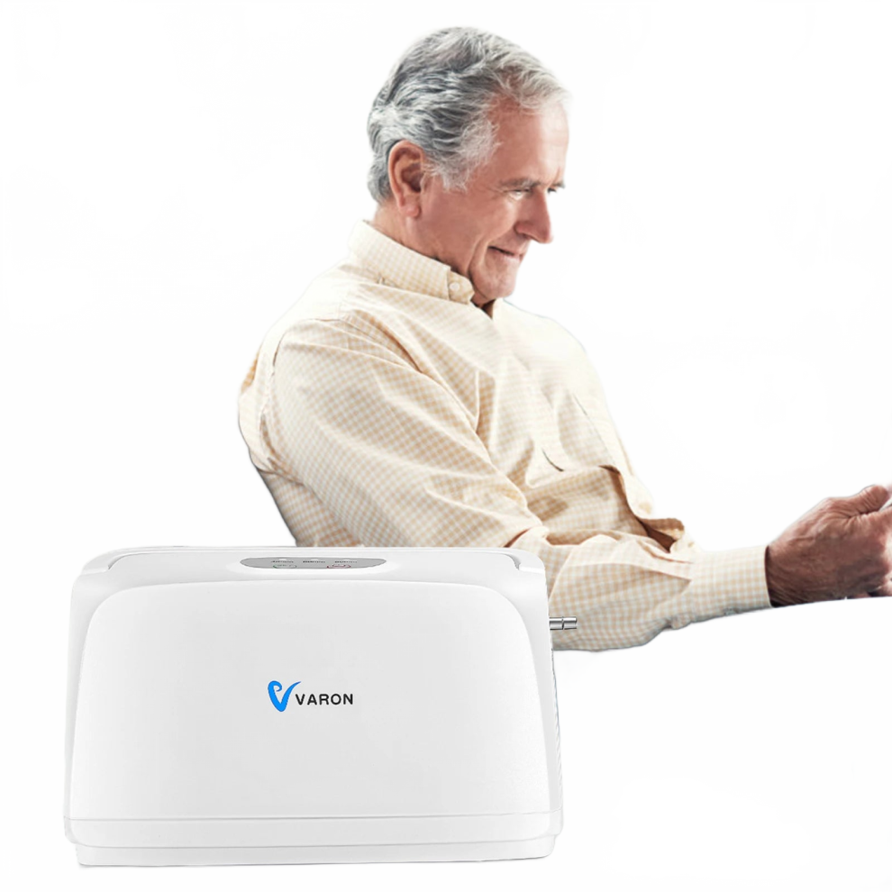 Varon Portable Air Purifier - 3L Pulse Flow Oxygen Machine With 32% Purity, Ac/Dc 110-220V For Outdoor Travel & In-Car Use 7445013855835