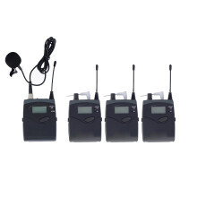 Leicozic EK1038 DSLR Camera Interview System: Professional Beltpack Transmitter with 3 Receivers for Tour Guide & Micro Film Recording