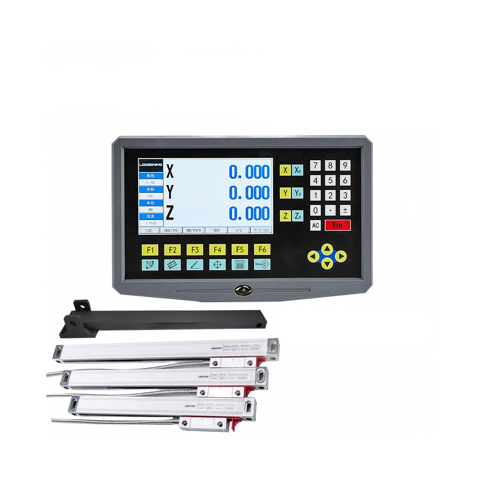 3-Axis Lcd Dro Set Yh800 With Digital Readout Display & 3 Precision 5U Linear Glass Scale Encoders (50-1000Mm) For Boring & Milling Machines 313087941907
