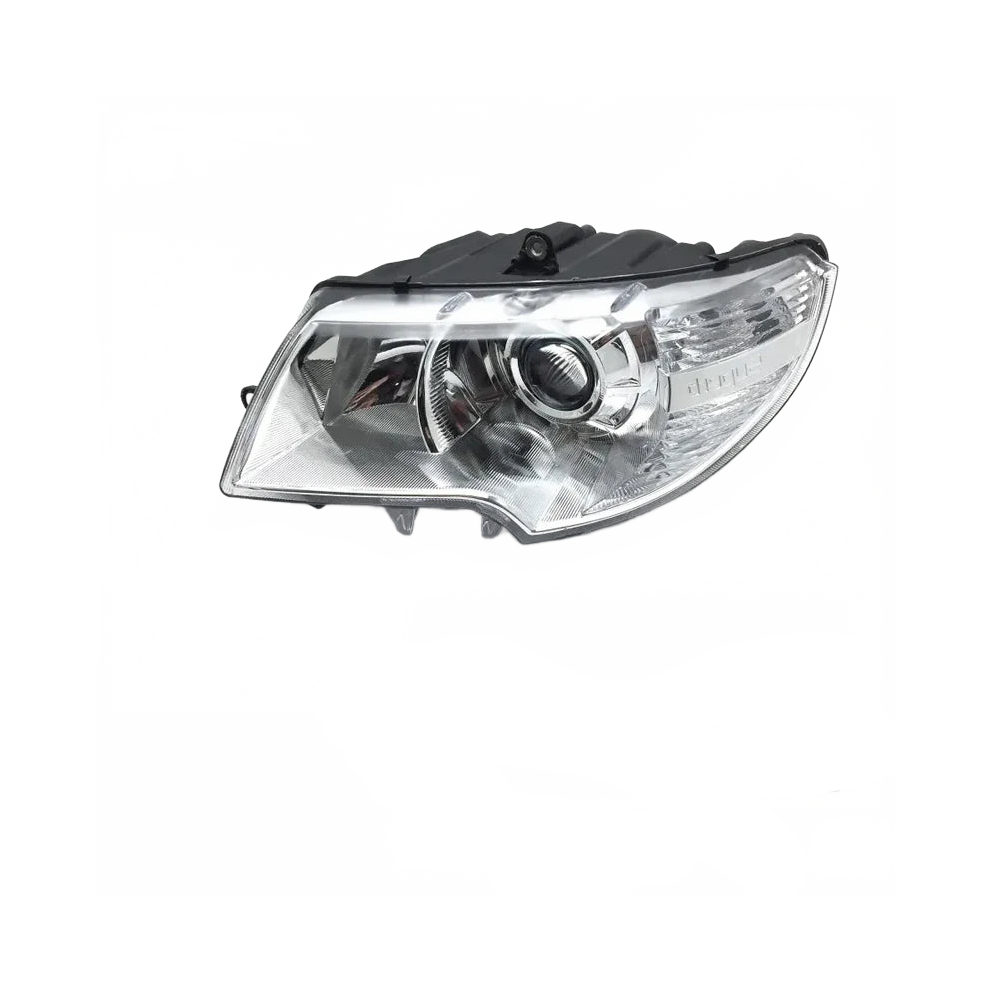 Halogen Headlights Assembly With Bumper Warning For Skoda Superb 3T B6 Mk2 (2009-2012) - Premium Auto Accessories Light 313107857850