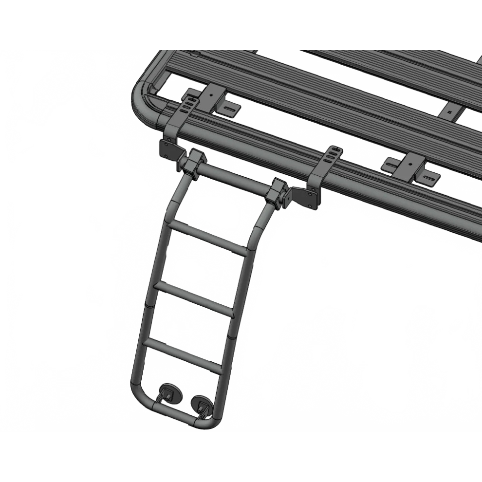 Universal Car Roof Ladder For 4Runner And Prado 120 With Aluminum Base Roof Rack Compatibility 7445047482465