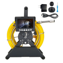 High-Resolution 1000TVL Sewer Pipe Inspection Camera with 4500mAh Battery, IP68 Waterproof, 17mm Industrial Endoscope for 3-4 Inch Drains