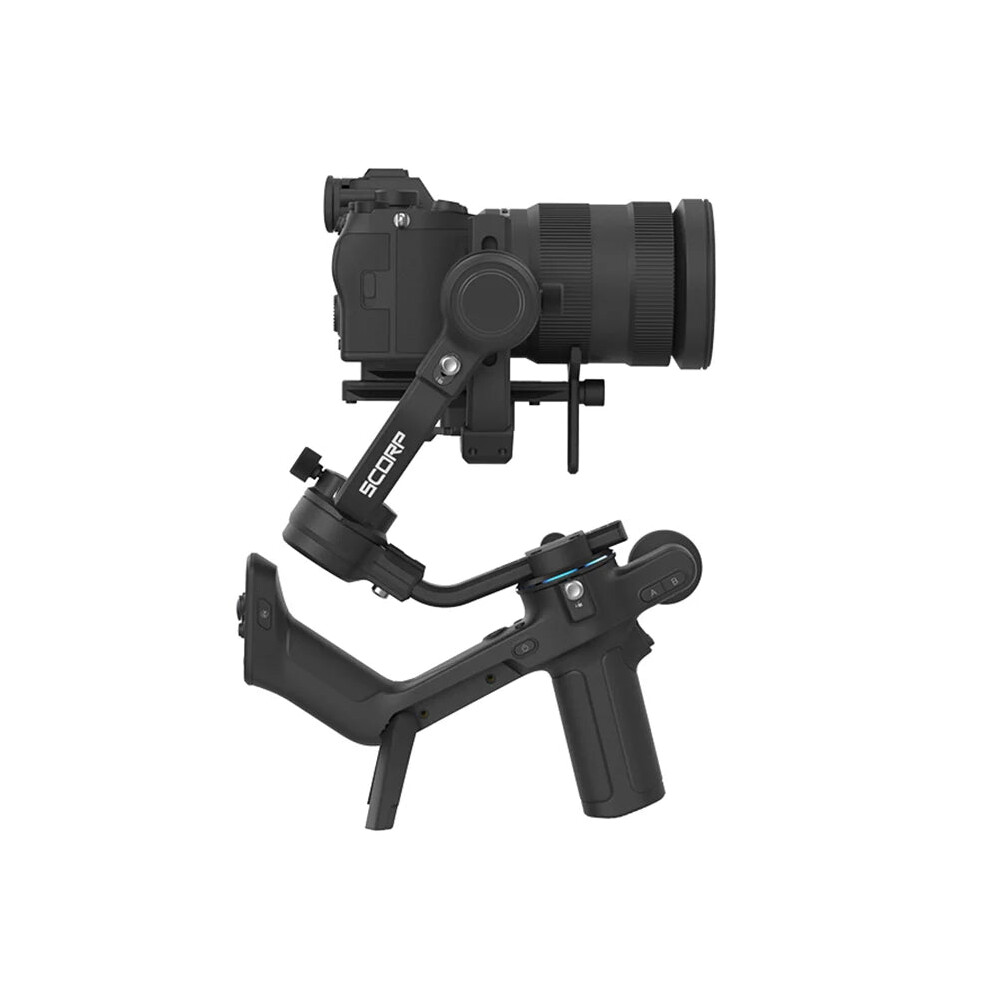 Feiyutech Scorp C 3-Axis Handheld Gimbal Stabilizer With Handle Grip & Pole Tripod For Dslr Cameras - Compatible With Sony, Canon, Nikon 7445028759715