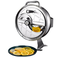 Efficient Manual Food Processor: Versatile Slicer for Potatoes, Lemons, Vegetables & Fruits - I for Home & Commercial Kitchens