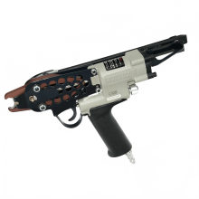 Woodpecker C7CA 15-Gauge Pneumatic Hog Ring Gun - 19mm Crown, 4-8mm Closure Diameter, I for Spring Mattresses & Fencing