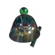Crystal Singing Chalice with Hollow Handle - Perfect A/B Note, 3rd Octave Deep Tone, Low Frequency