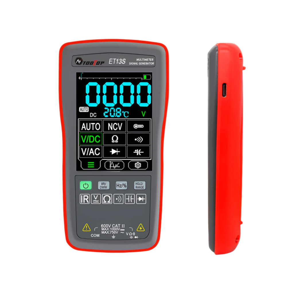 Et13s Thermal Imager Multimeter With 192X192 Ir Resolution, 10,000 Counts, Touchscreen, And Temperature Measurement Ir Camera 726084786769