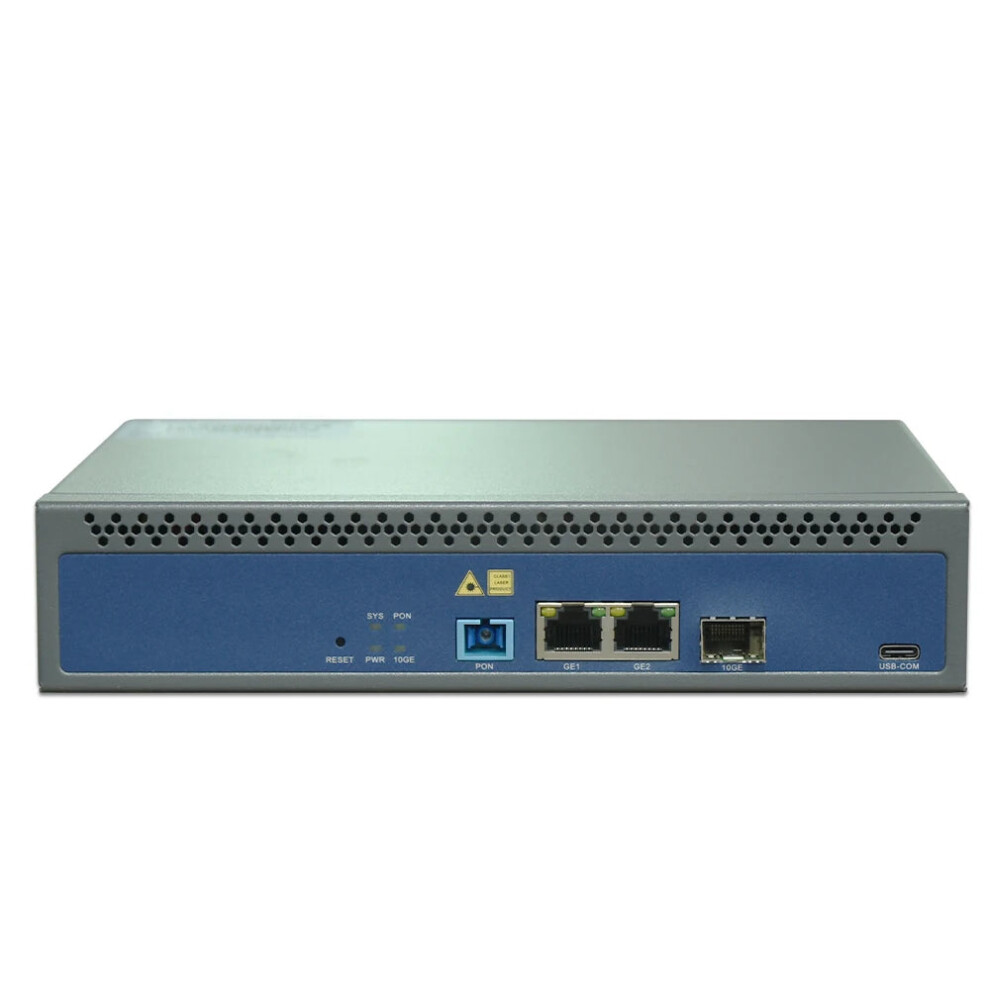 Optfocus Mini Gpon Olt With 1 Pon Port, 128 Onu Support, 10G Uplink, C-Gbic Sfp, Dual Power Options (100-240V Ac/12V Dc) 7445051356370