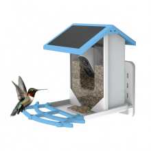 1080p Smart Bird Feeder with Camera - Solar Powered, Low Power, Night Vision, IP66 Waterproof, Real-Time Bird Species Identification