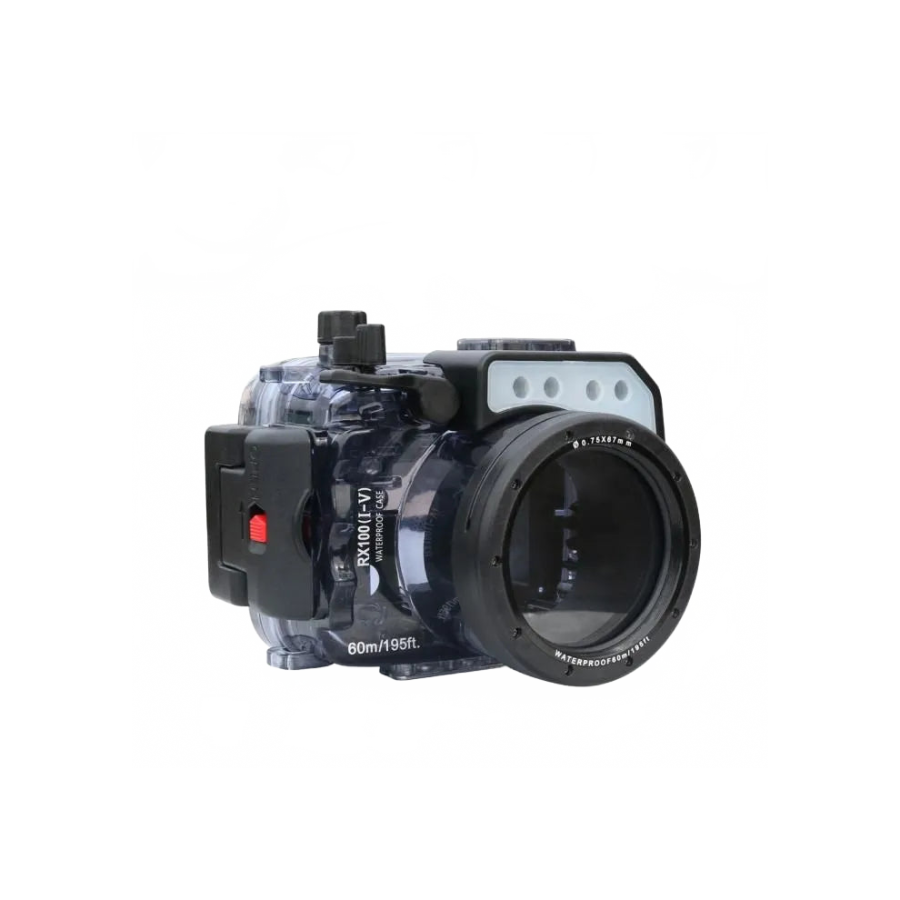Seafrogs 60M/195Ft Underwater Camera Housing For Sony Rx100 Series (Mark I-V) - Scuba Diving Waterproof Case For Professional Photography 7445021197187