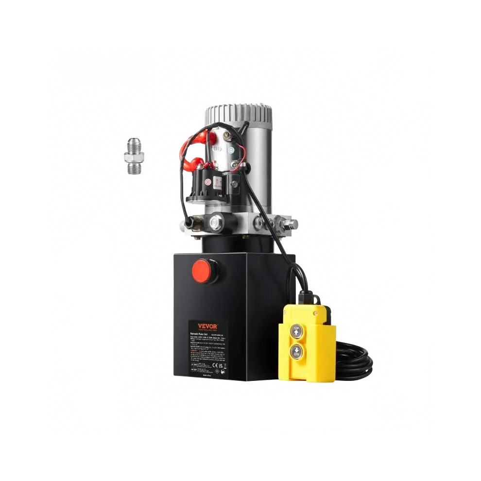 8 Quart Hydraulic Pump For Dump Trailers - Single Acting Power Unit, 3200 Psi Max, I For Car Lifting 313043226215