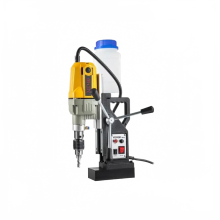 1100W Magnetic Drill Press with 7-12 Bits, 40mm Capacity - Electric Mag Bench Tapping & Drilling Rig for Engineering & Steel Structures