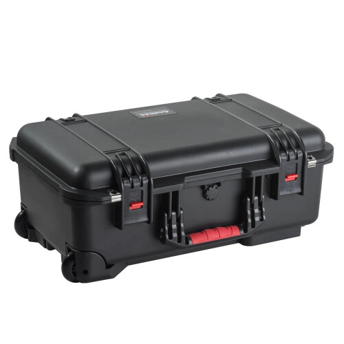 Durable ABS Rolling Tool Case with Ergonomic Soft Grip Handle for Engineers