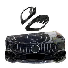 Premium droge koolstofvezel voorbumper luchtrooster voor Benz AMG GT43/GT50/GT53 (2019-2023) - Strakke gaasafdekkingen