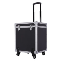 Portable Aluminum Alloy Flight Case with Wheels - Professional Audio Storage & Transportation Box