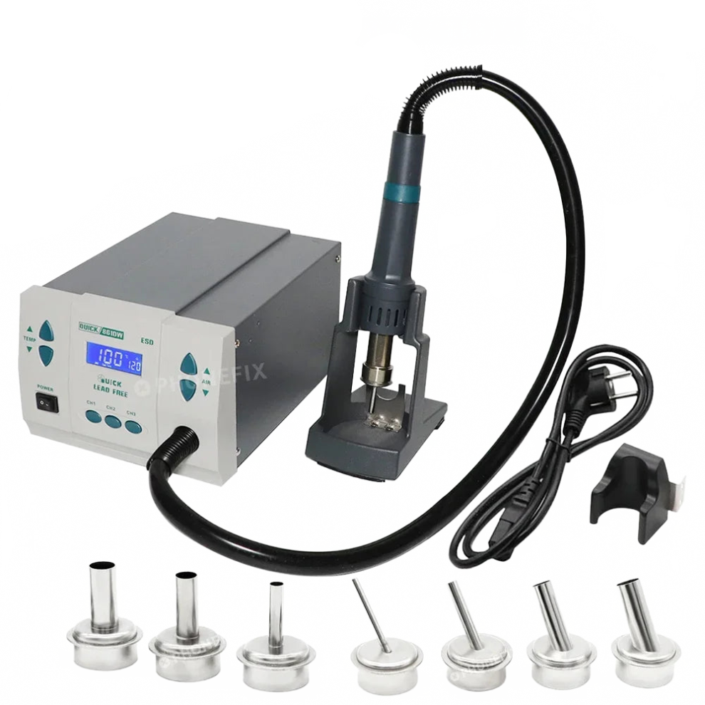 Quick 861Dw 1000W Bga Rework Station: High-Performance Soldering & Hot Air Gun For Smd Welding And Pcb Repair 7445049736764