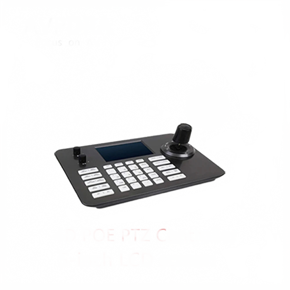 Premium 5-Inch Network Joystick Controller For Seamless Control Of 200 Ptz Cameras - Poe, Onvif, Visca, Vmix, Obs Compatible Ip Keyboard 744759527790