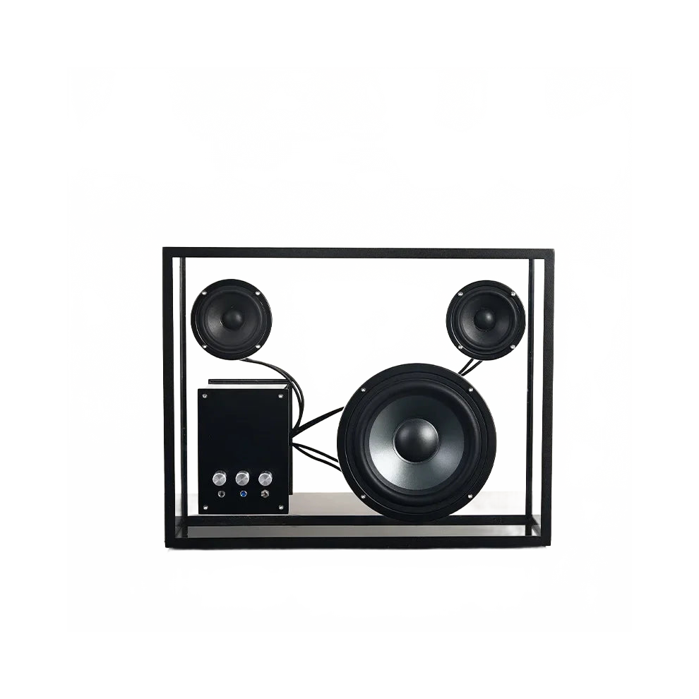 Vintage Clear Subwoofer Bluetooth Hi-Fi Bookshelf Speakers With Aux - Creative Decorative Wireless Loudspeaker For Computers 7445015329341