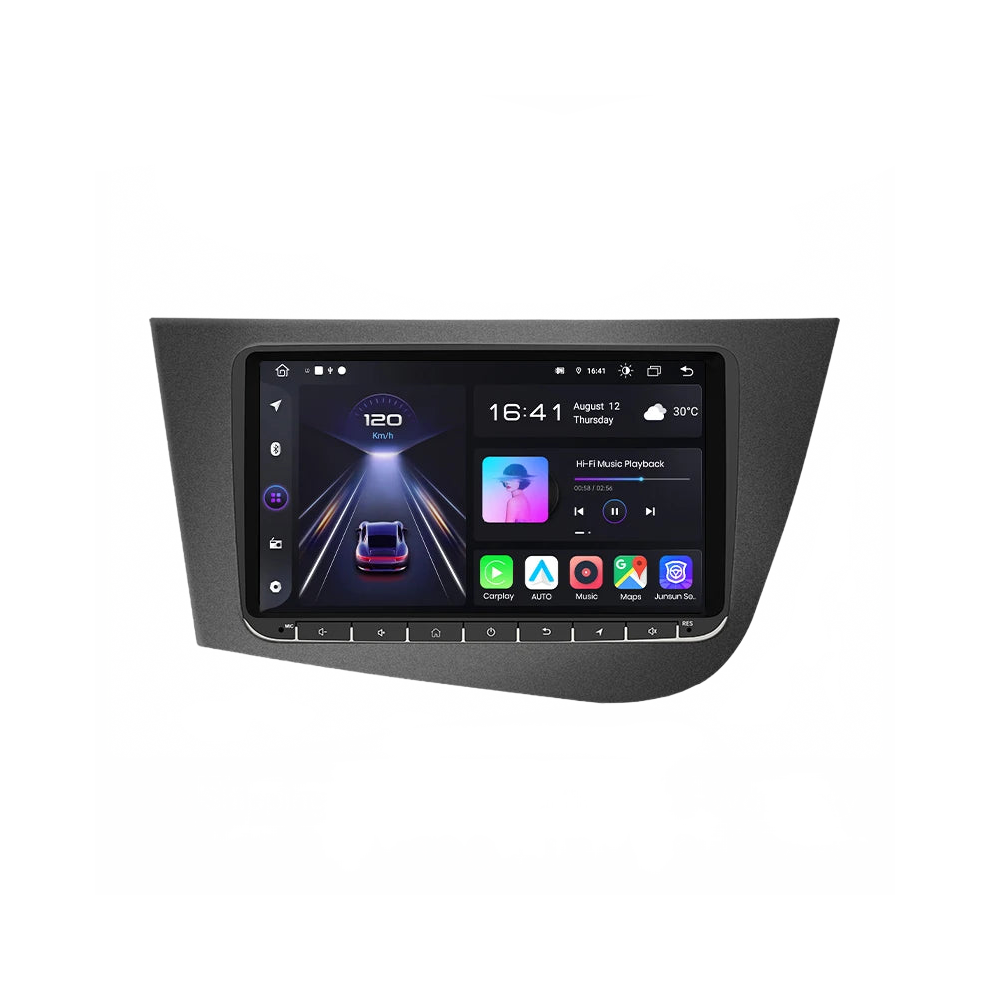 Junsun V1 Plus Car Radio For Seat Leon 2 Mk2 (2005-2011) With Wireless Carplay & Android Auto Compatibility 304623268381
