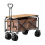 Compact Foldable Outdoor Camping Cart - Portable Hand-Pulled Small Trailer for Stylish Adventures 1