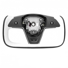 Tesla Model 3/Y Racing Steering Wheel - 377mm Yoke Design with Heating & Customizable Colors