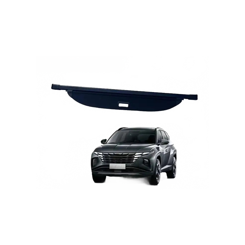 Hyundai Tucson 2020-2024 Leather Retractable Cargo Cover - Rear Trunk Shade Black 7445016692659