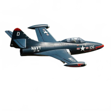 Freewing 70mm F9F Panther Remote Control Jet - PNP Ducted Fan Model Aircraft with Fixed Tail Design