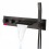 Kemaidi Black Waterfall Shower System: Wall-Mounted Bathtub Mixer with Pull-Out Tap 1