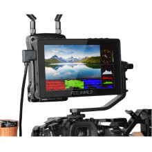 Feelworld F5 Pro V4 6 Touchscreen DSLR Camera Field Monitor with 3D LUT, 1920x1080 Resolution, 4K HDMI, and F970 External Kit Compatibility