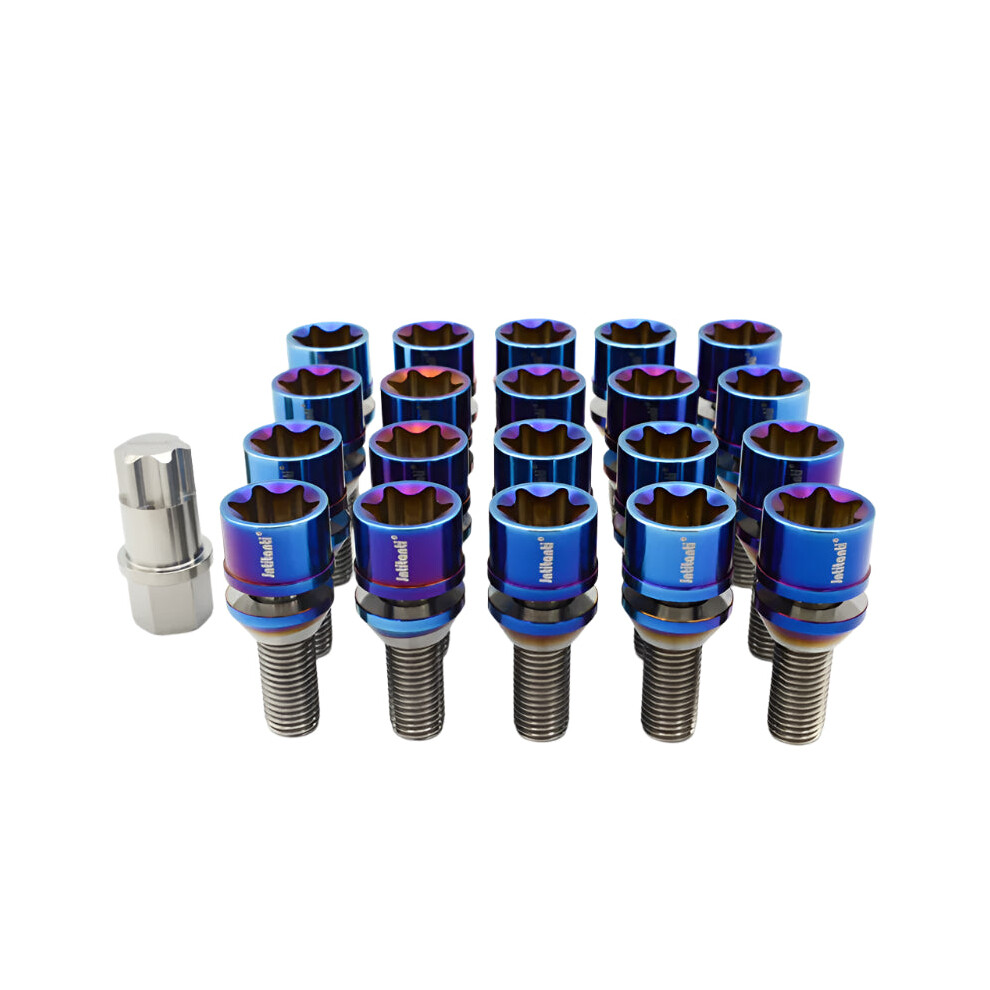 Premium Gr5 Titanium Torx Lug Bolts M14x1.25x28 45Mm For Bmw, Mini, And Toyota Supra 744110469486