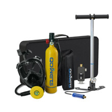 Compact 1L Mini Oxygen Tank & Snorkel Mask Set for Scuba Diving Enthusiasts